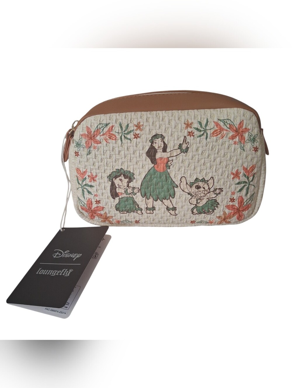 Loungefly Disney Lilo & Stitch Hula Floral Cosmetic Bag NEW NWT